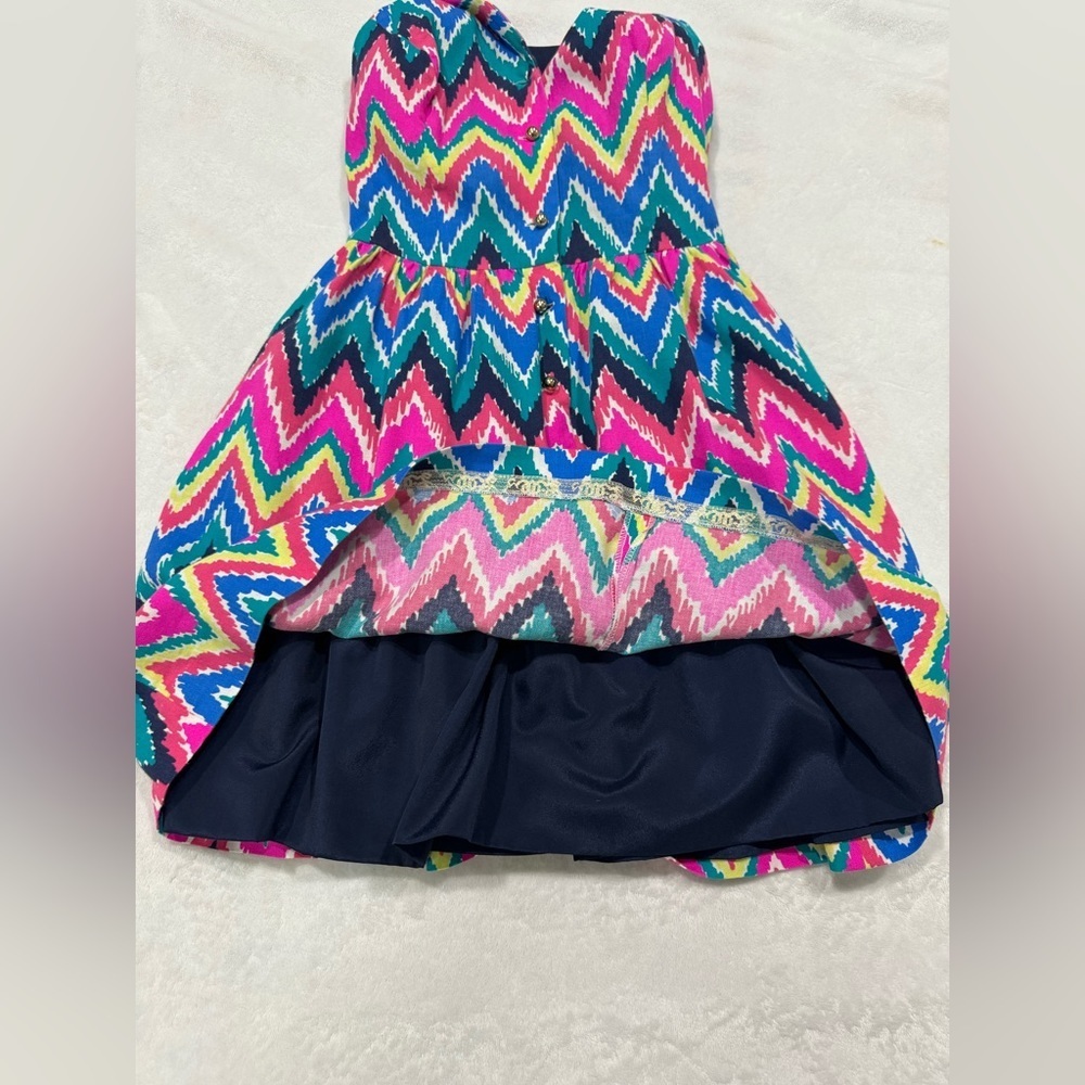 Lilly Pulitzer - Multicolored Zig-Zag Collared Dr… - image 6